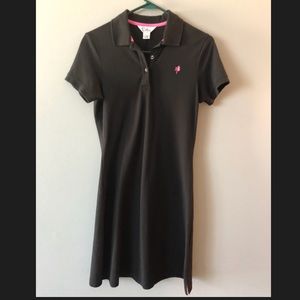 Lilly Pulitzer Black Short Sleeve Polo Shift Dress